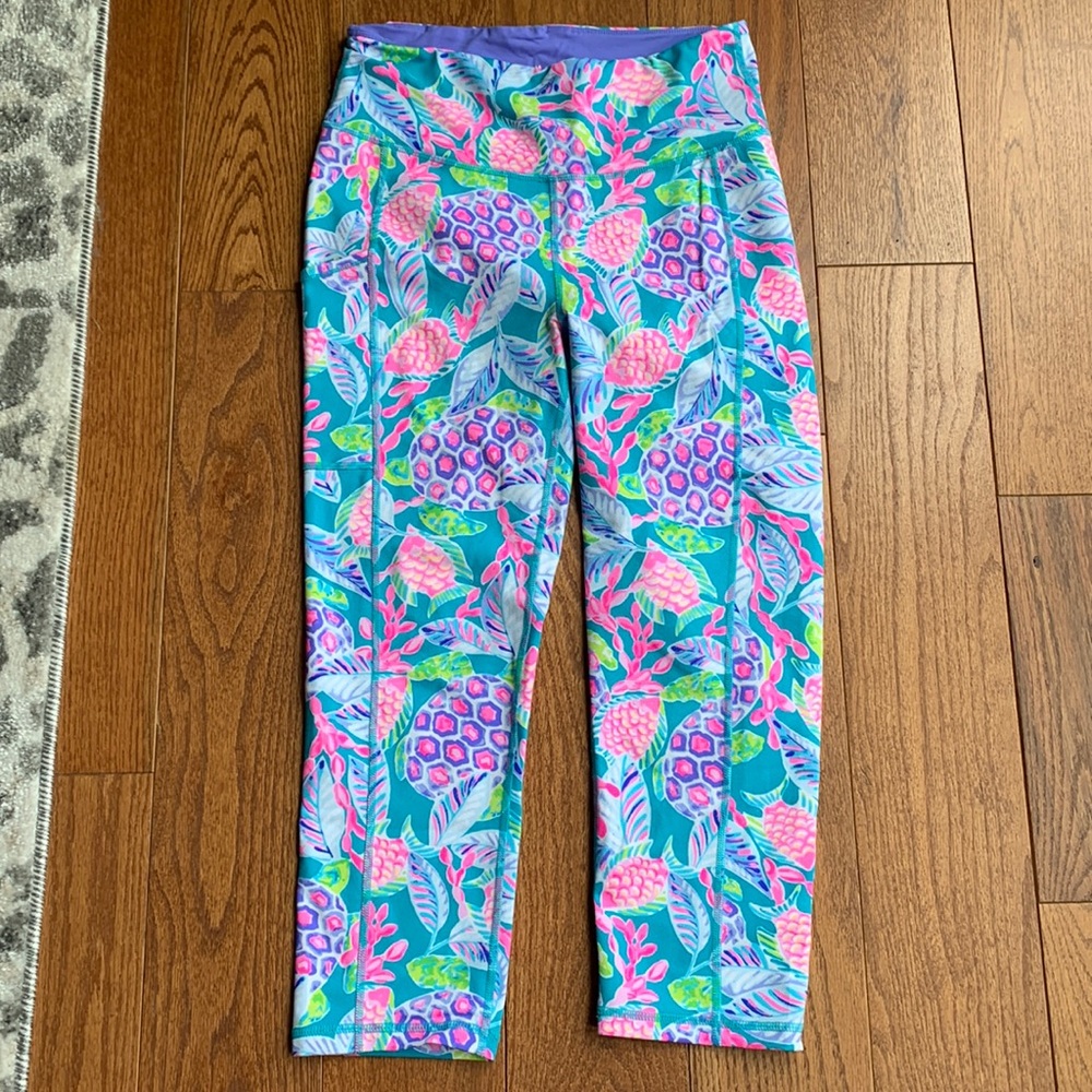Lilly Pulitzer Luxletic Weekender high rise crop legging